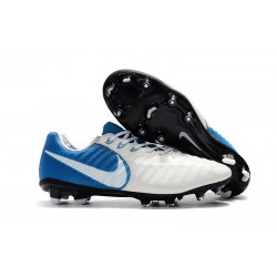 New Nike Tiempo Legend 7 FG ACC Football Boots - White Blue
