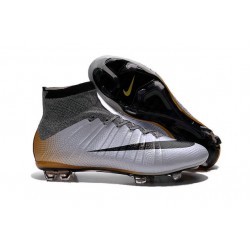Nike Mercurial Superfly FG ACC New Shoes Grey Black Orange