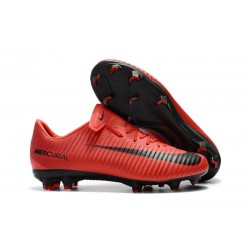 Nike New Mercurial Vapor XI FG ACC Soccer Shoes Red Black
