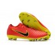 Nike Mercurial Vapor Flyknit Ultra FG Football Cleats - Red Yellow