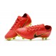 Nike Mercurial Vapor Flyknit Ultra FG Football Cleats - Red Yellow