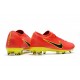 Nike Mercurial Vapor Flyknit Ultra FG Football Cleats - Red Yellow