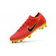 Nike Mercurial Vapor Flyknit Ultra FG Football Cleats - Red Yellow