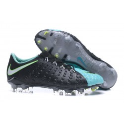 Nike 2017 Hypervenom Phantom III FG Firm Ground Low-cut Boots Black Blue