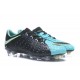 Nike 2017 Hypervenom Phantom III FG Firm Ground Low-cut Boots Black Blue