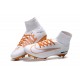 Nike High Top Mercurial Superfly V FG Soccer Cleat - White Orange