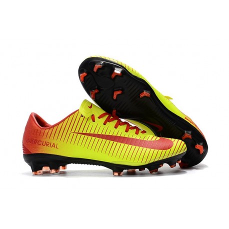 Nike Mercurial Vapor 11 FG New Football Boot - Yellow Red