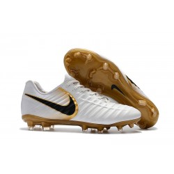 New Nike Tiempo Legend 7 FG ACC Football Boots - White Golden