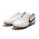 New Nike Tiempo Legend 7 FG ACC Football Boots - White Golden