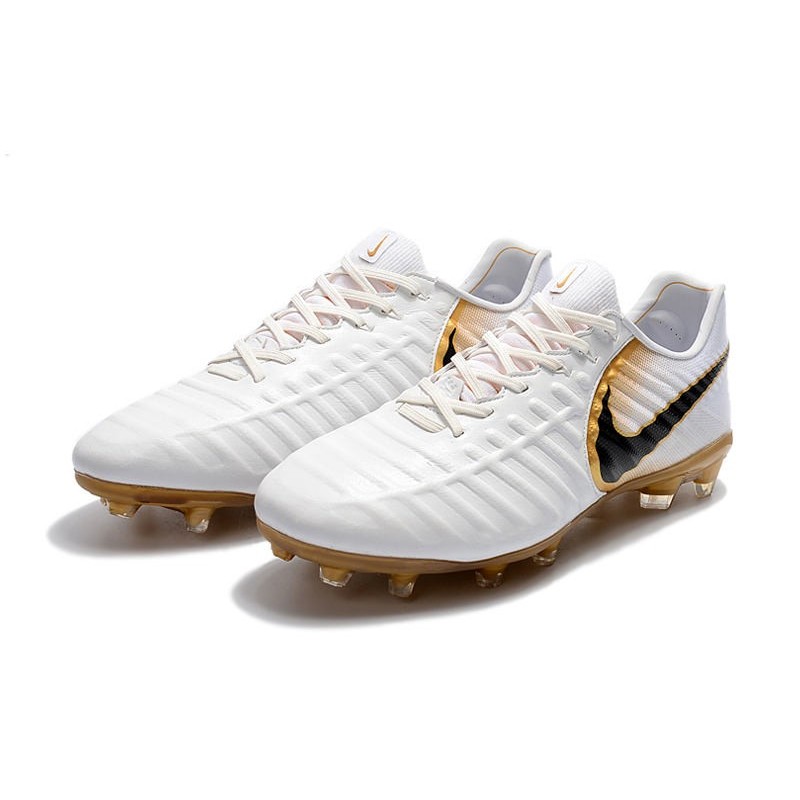 New Nike Tiempo Legend 7 FG ACC Football Boots - White Golden