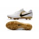 New Nike Tiempo Legend 7 FG ACC Football Boots - White Golden
