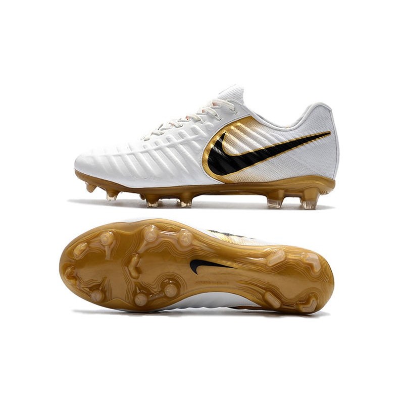 New Nike Tiempo Legend 7 FG ACC Football Boots - White Golden