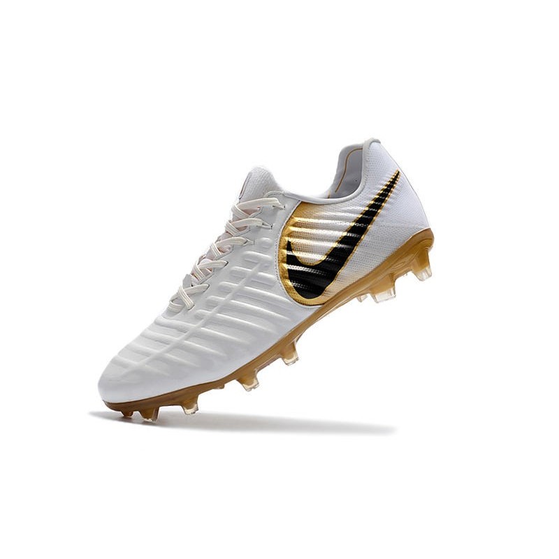 New Nike Tiempo Legend 7 FG ACC Football Boots - White Golden