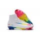 Nike High Top Mercurial Superfly V FG Soccer Cleat - White Multi-color