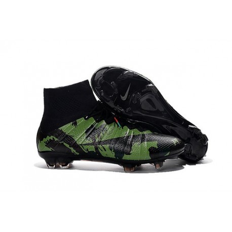 News 2016 Nike Mercurial Superfly FG ACC Cleats Camo Green Black