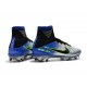 Nike High Top Mercurial Superfly V FG Soccer Cleat - Neymar Chrome Blue