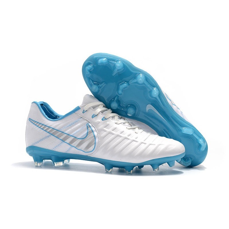 dividir rápido Lágrimas New Nike Tiempo Legend 7 FG ACC Football Boots - White Blue
