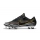 Nike Mercurial Vapor XI FG Soccer Cleat - Black White Golden