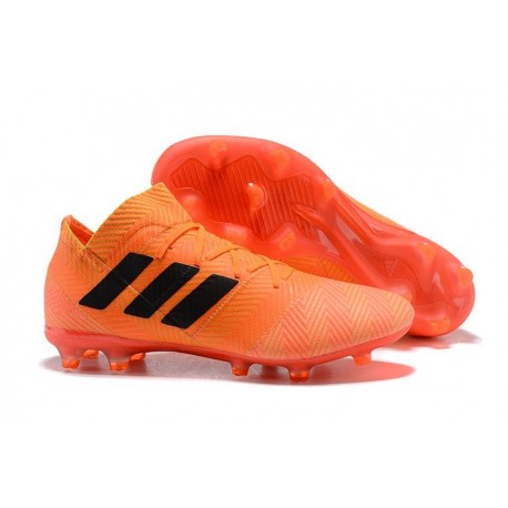 adidas Nemeziz Messi 18.1 FG Soccer Cleats - Orange Black