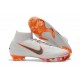 New 2018 Nike Mercurial Superfly VI Elite FG Soccer Cleats - White Grey Orange