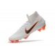 New 2018 Nike Mercurial Superfly VI Elite FG Soccer Cleats - White Grey Orange
