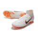 New 2018 Nike Mercurial Superfly VI Elite FG Soccer Cleats - White Grey Orange
