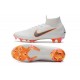 New 2018 Nike Mercurial Superfly VI Elite FG Soccer Cleats - White Grey Orange