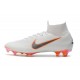 New 2018 Nike Mercurial Superfly VI Elite FG Soccer Cleats - White Grey Orange
