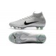 New 2018 Nike Mercurial Superfly VI Elite FG Soccer Cleats - Silver Black