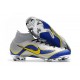 New 2018 Nike Mercurial Superfly VI Elite FG Soccer Cleats - Silver Blue
