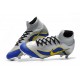 New 2018 Nike Mercurial Superfly VI Elite FG Soccer Cleats - Silver Blue