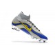 New 2018 Nike Mercurial Superfly VI Elite FG Soccer Cleats - Silver Blue