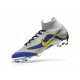New 2018 Nike Mercurial Superfly VI Elite FG Soccer Cleats - Silver Blue