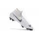 Nike Mercurial Superfly VI 360 Elite FG Cleat - White Black