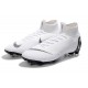 Nike Mercurial Superfly VI 360 Elite FG Cleat - White Black