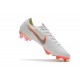 Nike Mercurial Vapor XII FG Football Boots - White Grey Orange