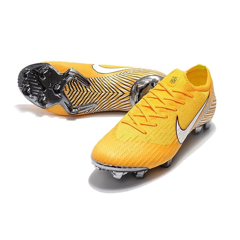 Neymar Nike Mercurial Vapor XII FG Football Boots - Yellow White