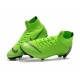 Nike Mercurial Superfly 6 Elite FG Firm Ground Boots - Green Black