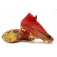 Nike Mercurial Superfly 6 Elite FG Firm Ground Boots - Red Golden Black