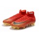 Nike Mercurial Superfly 6 Elite FG Firm Ground Boots - Red Golden Black