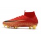 Nike Mercurial Superfly 6 Elite FG Firm Ground Boots - Red Golden Black