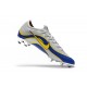 Nike Mercurial Vapor XII 360 Elite FG Mens Cleat - Silver Blue Yellow