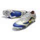 Nike Mercurial Vapor XII 360 Elite FG Mens Cleat - Silver Blue Yellow