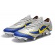 Nike Mercurial Vapor XII 360 Elite FG Mens Cleat - Silver Blue Yellow