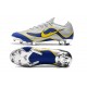 Nike Mercurial Vapor XII 360 Elite FG Mens Cleat - Silver Blue Yellow