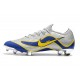 Nike Mercurial Vapor XII 360 Elite FG Mens Cleat - Silver Blue Yellow