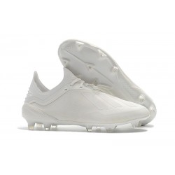 adidas X 18.1 FG New Soccer Cleats - Full White