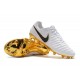Nike Tiempo Legend 7 Elite FG Firm Ground New Boots - White Gold Black