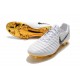Nike Tiempo Legend 7 Elite FG Firm Ground New Boots - White Gold Black