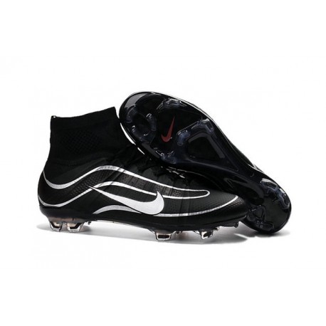 Nike 2016 Mercurial Superfly Heritage FG Cleats Black White Red